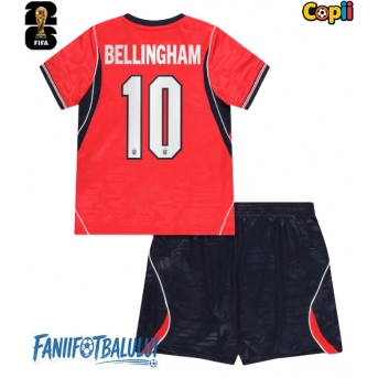 Anglia Jude Bellingham #10 Echipament de Fotbal Replică Mondial 2026 Copii Deplasare (+ Șorturi)
